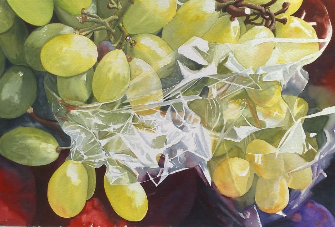 Uvas Sob Celofane